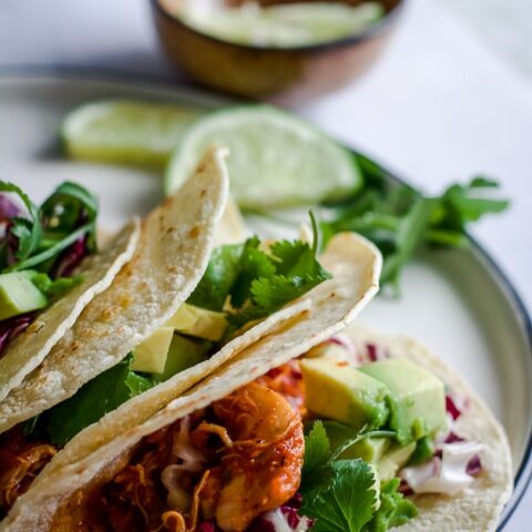 Instant Pot Chicken Tacos (Keto, Paleo, Crockpot Option)