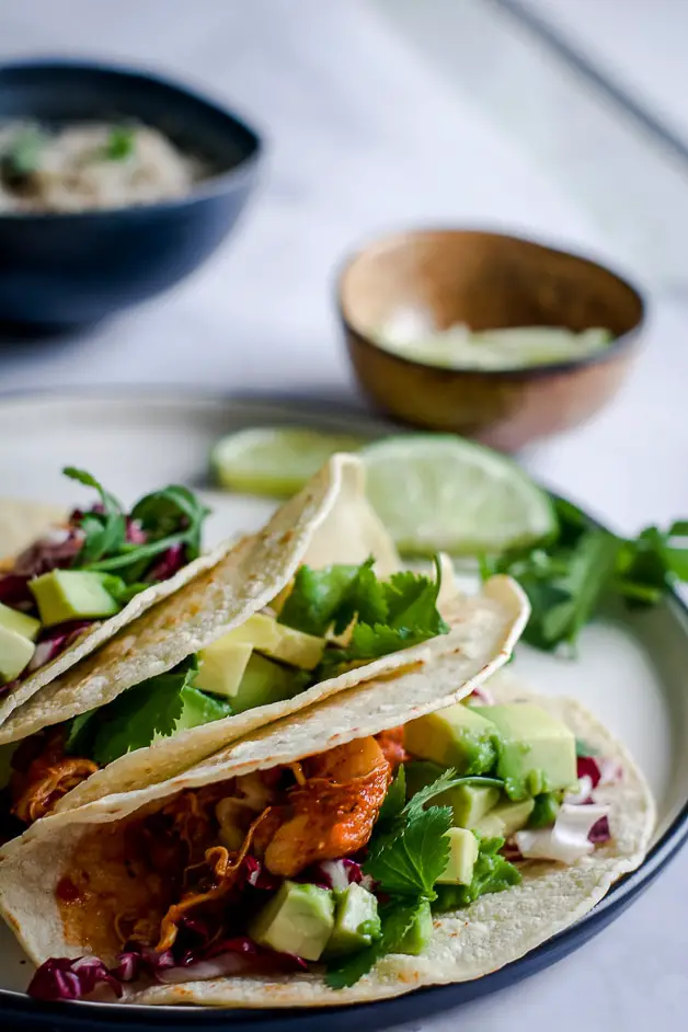 Instant Pot Chicken Tacos (Keto, Paleo) - Calm Eats