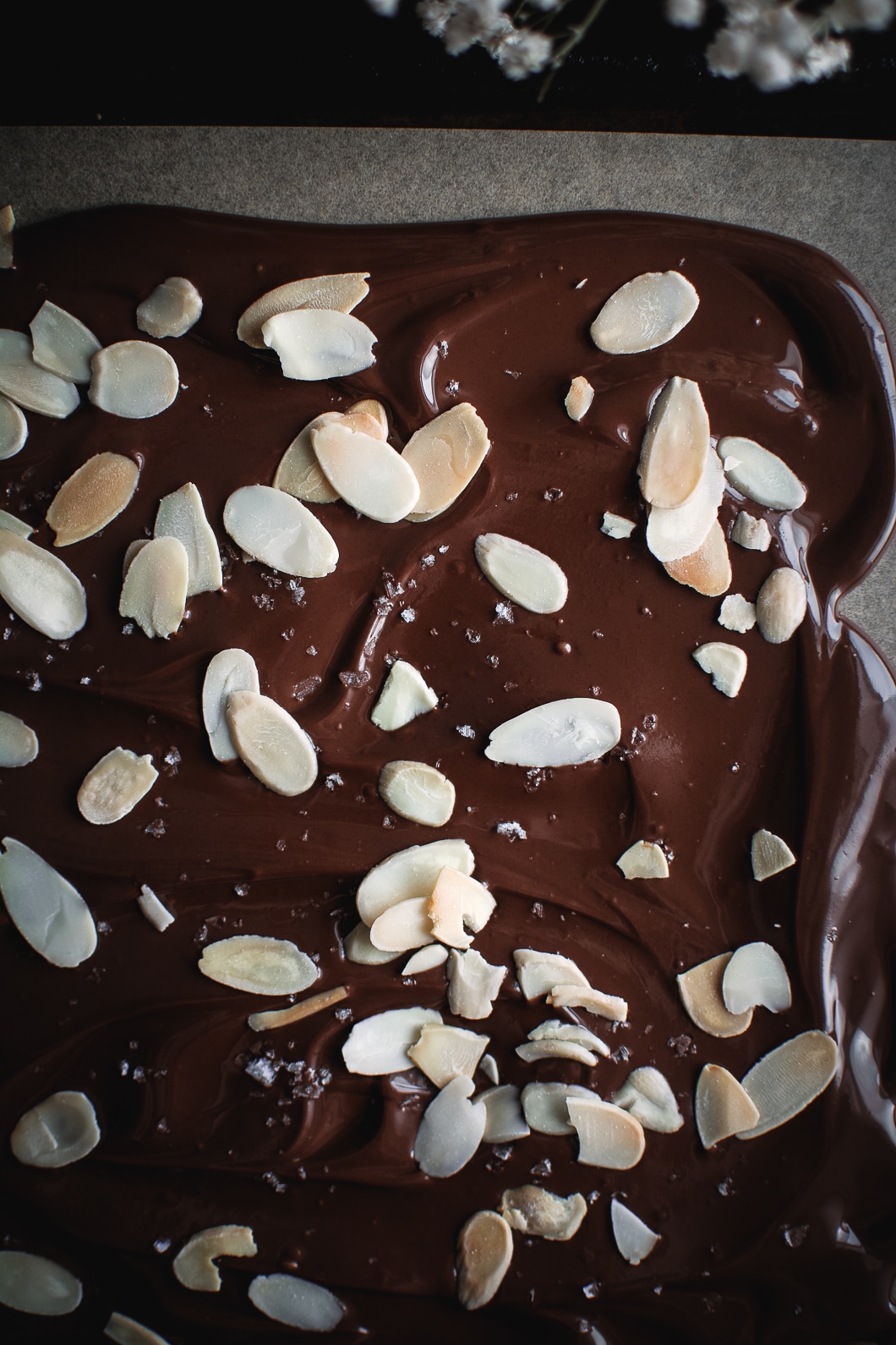 Easy 3 Ingredient Chocolate Almond Bark Calm Eats