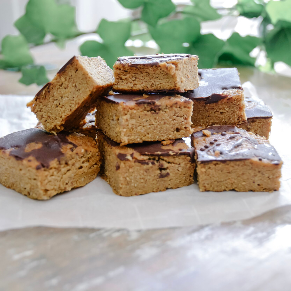  pumpkin bars on table