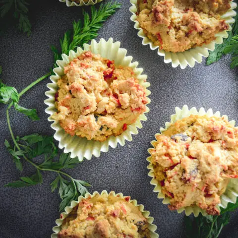 Paleo Cardamom Carrot Muffins