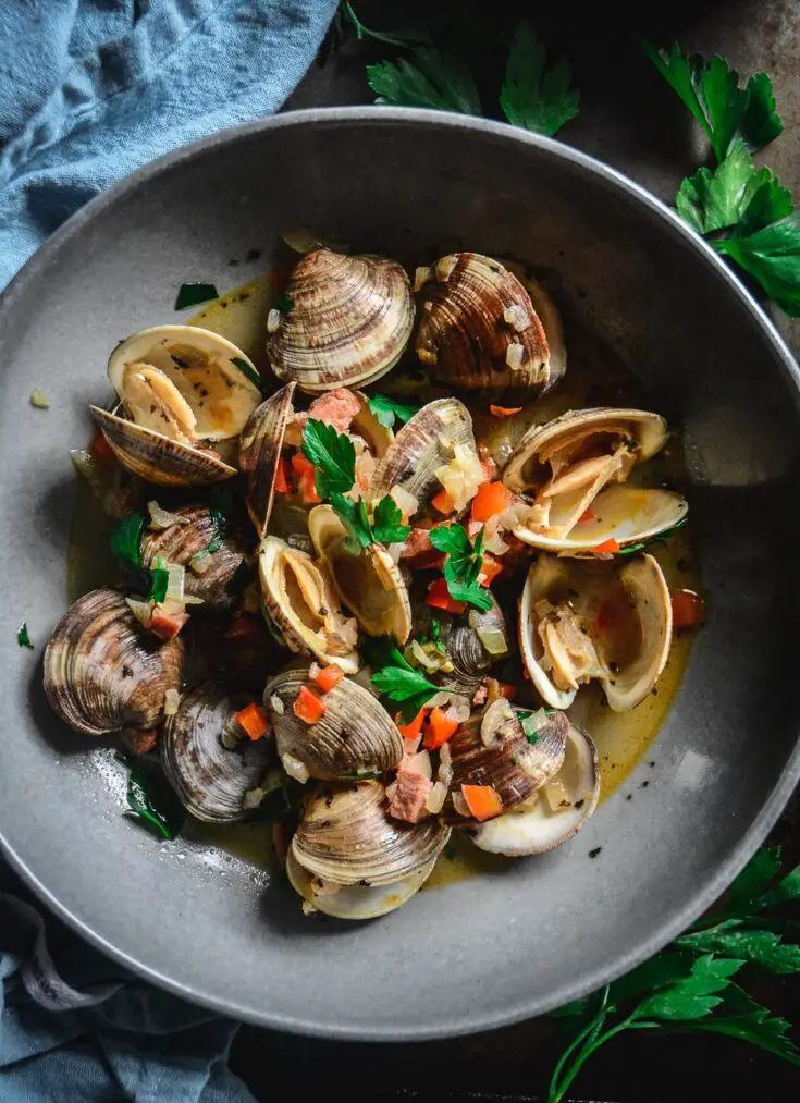 Chorizo and Littleneck Clams in Red Pepper Broth Calm Eats