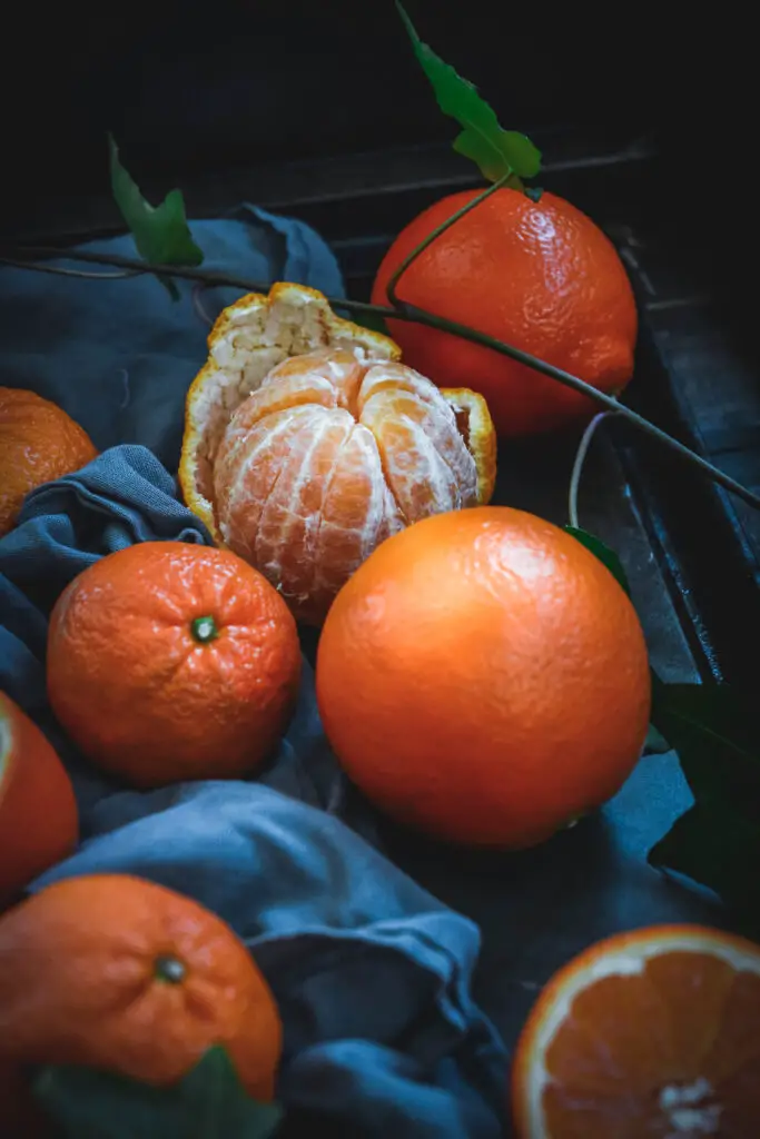 oranges on a table 