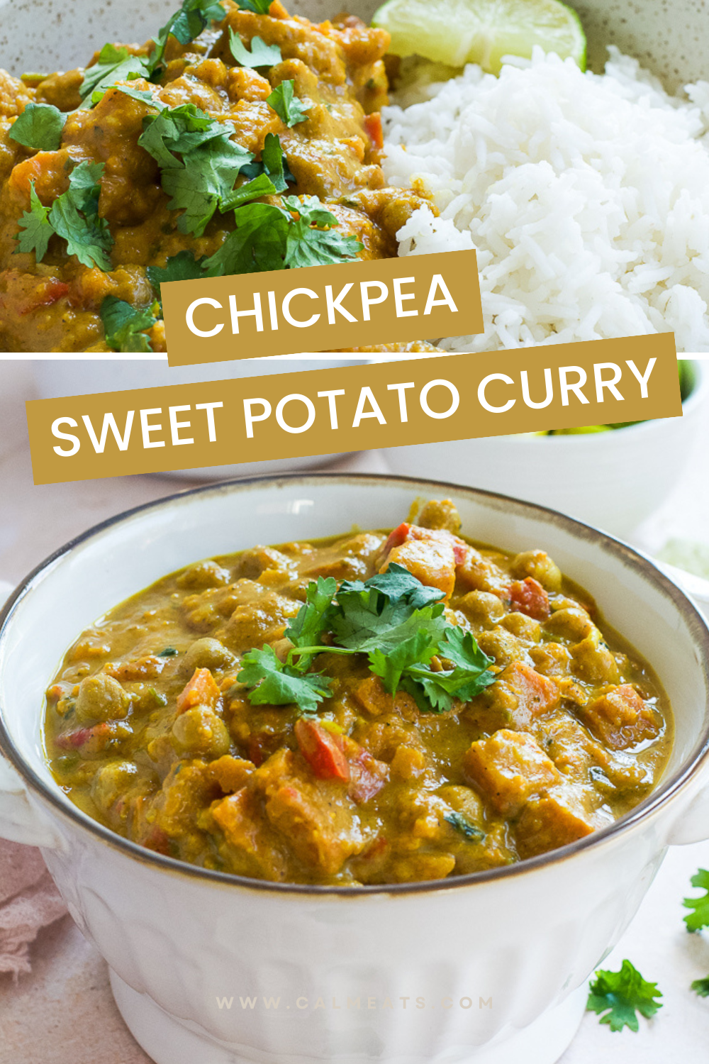 Vegan Chickpea Curry With Sweet Potatoes - Calm Eats