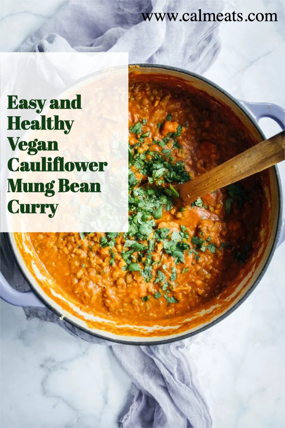 Easy And Healthy Vegan Cauliflower Mung Bean Curry Calm Eats