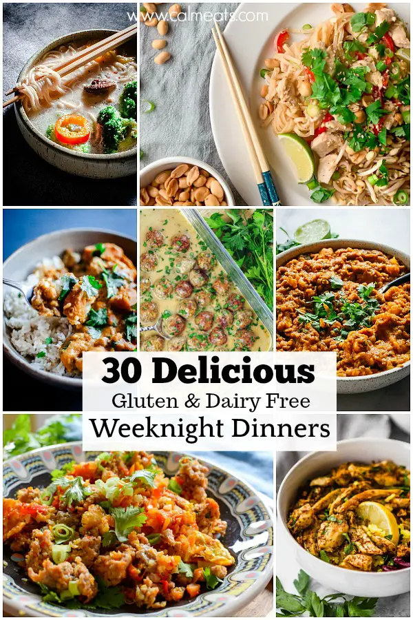 30 Gluten And Dairy Free Weeknight Dinners - Calm Eats