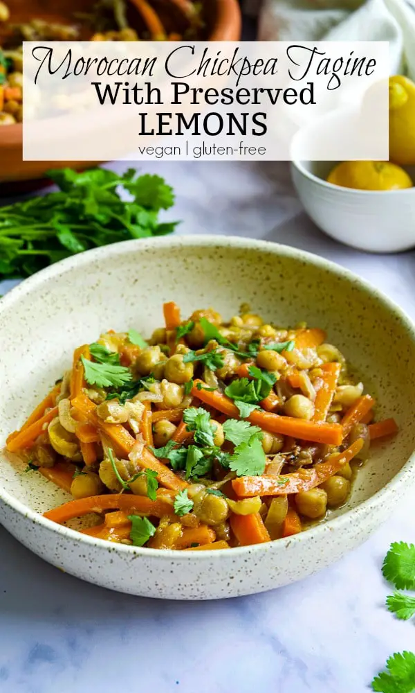 Moroccan Chickpea Tagine with Preserved Lemons - Calm Eats