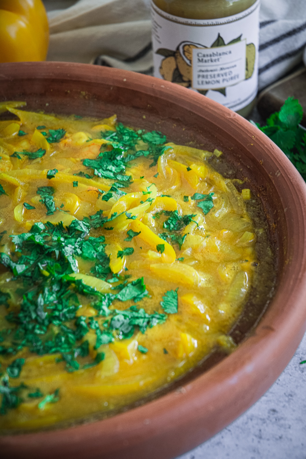 Shrimp Tagine with Preserved Lemon Puree Calm Eats