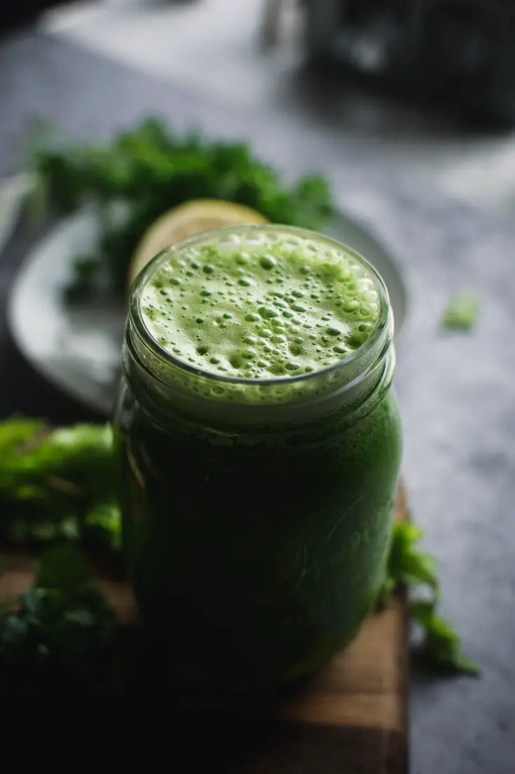 Super Green Parsley And Cilantro Smoothie Calm Eats