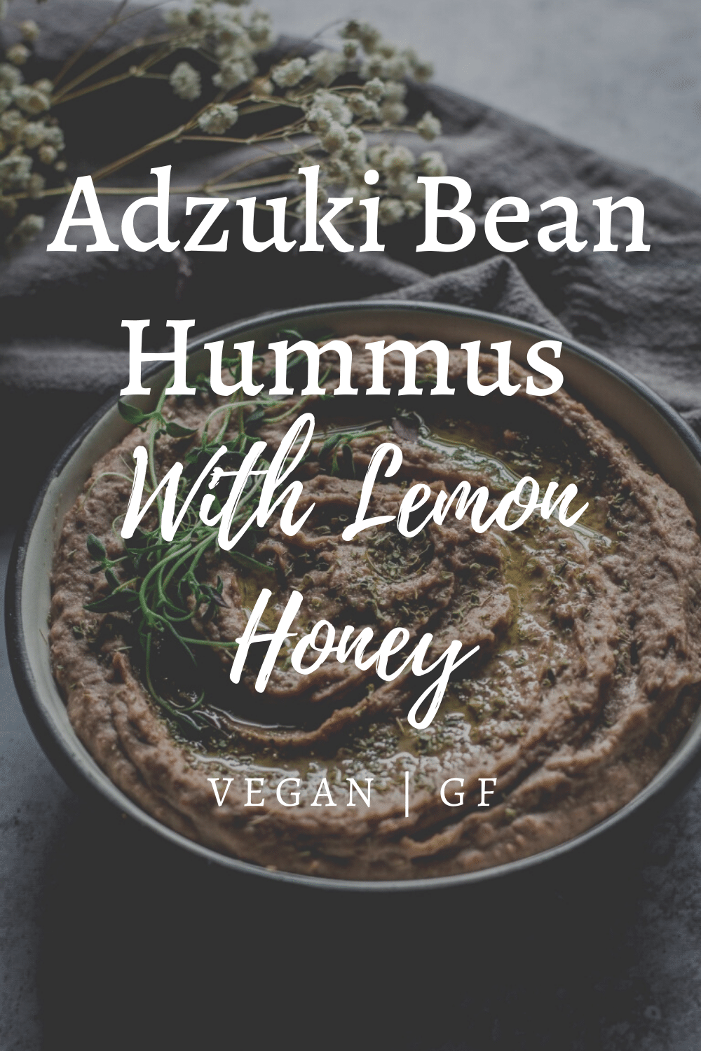 Adzuki Bean Hummus with Lemon Honey - Calm Eats