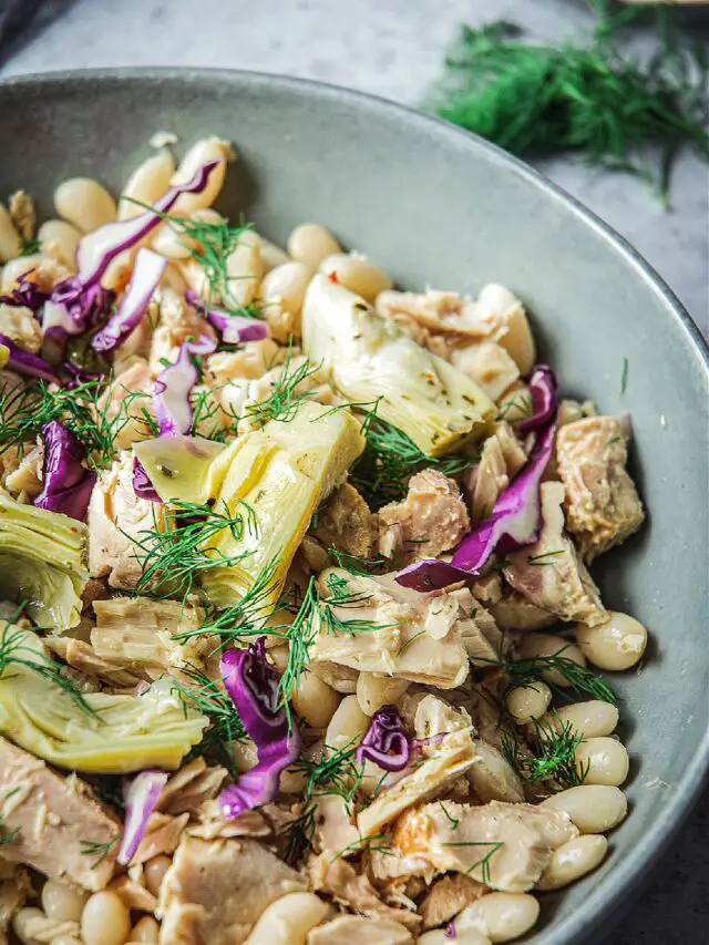 White Bean Tuna Salad with Artichokes