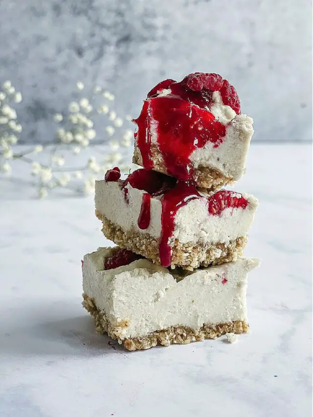 No-Bake Raspberry Cheesecake Bites