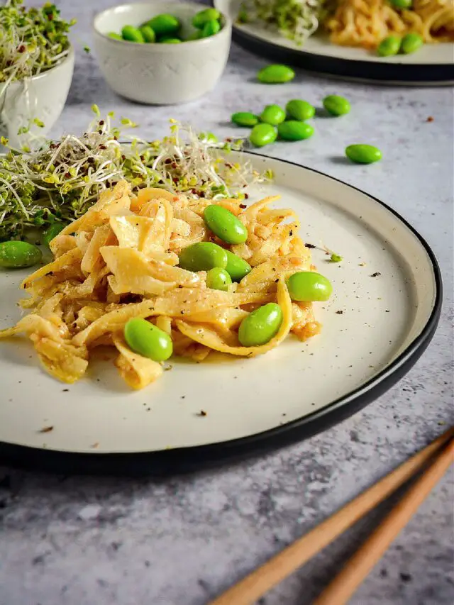 Rutabaga Tahini Cashew Noodles