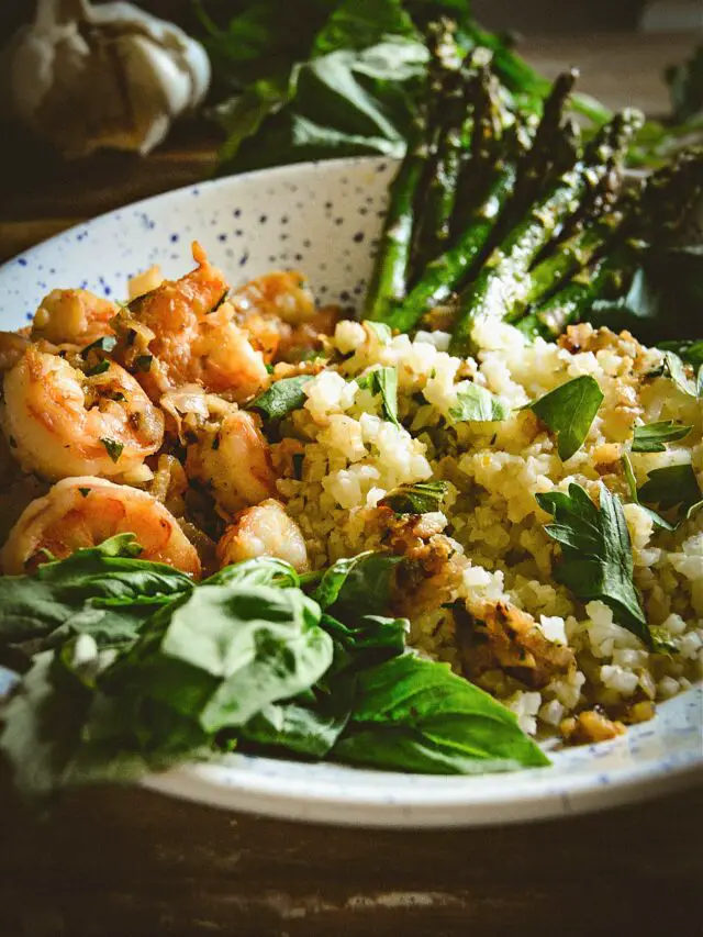 Lemon Shrimp with Cauli Rice
