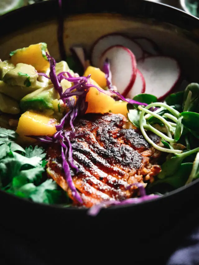 Fish Taco Bowl with Mango Salsa