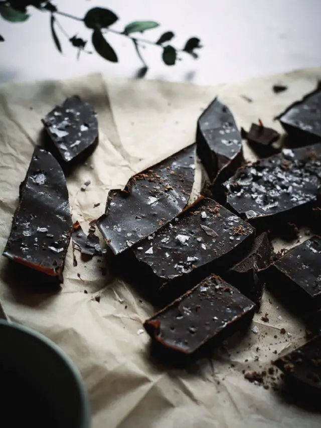 5 Ingredient Vegan Salted Chocolate