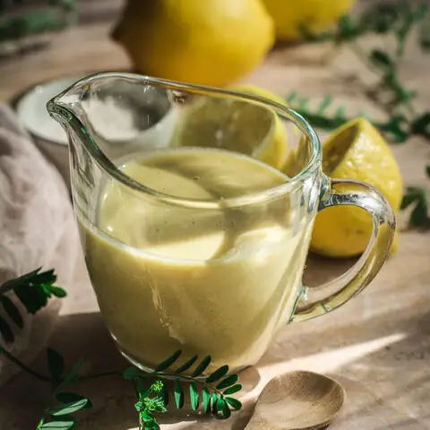 Easy Lemon Tahini Dressing (Keto, Vegan, Low-FODMAP)