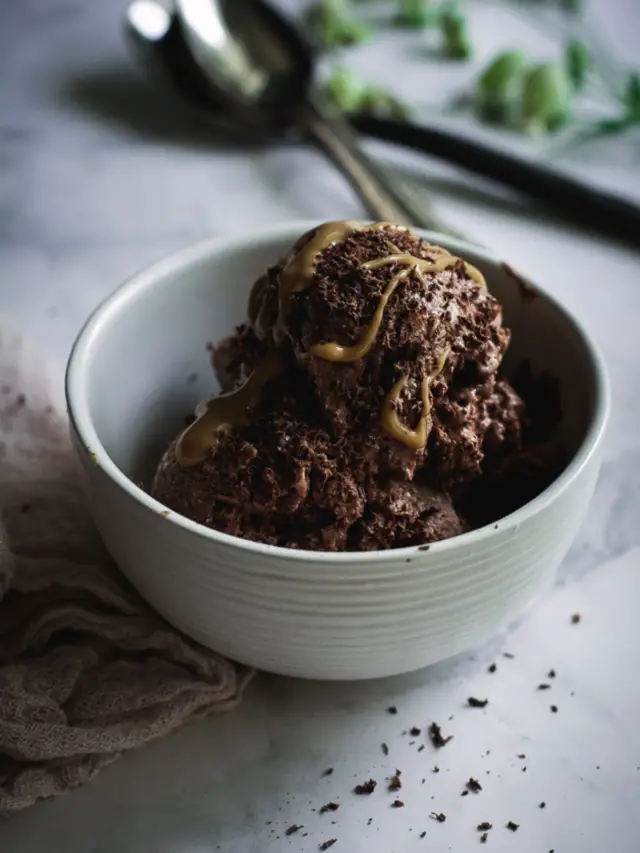 Vegan Peanut Butter Chocolate Ice Cream