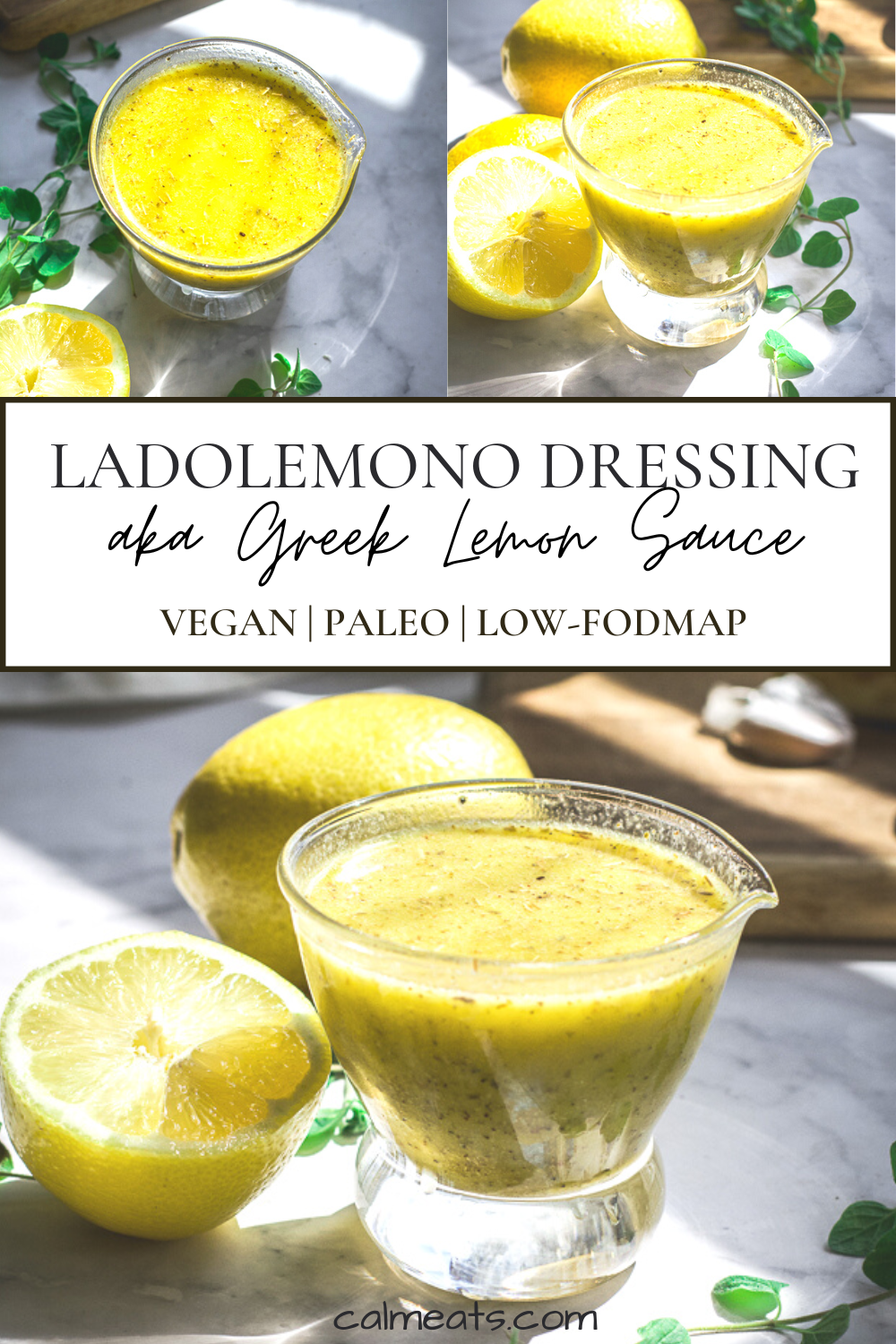 Simple Ladolemono Dressing - Calm Eats
