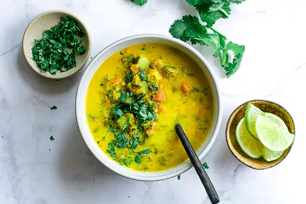 Turmeric Soup with Carrot & Ginger - Healthy Green Kitchen