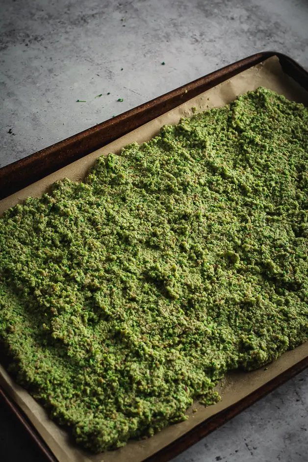 Flax Broccoli Flatbread For Estrogen Dominance - Calm Eats