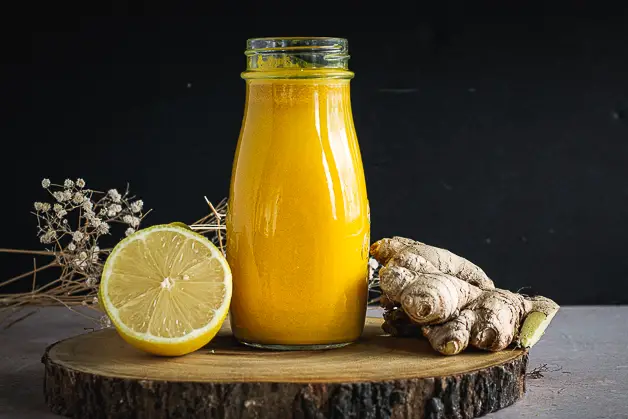 Ginger Turmeric Shots with Lemon