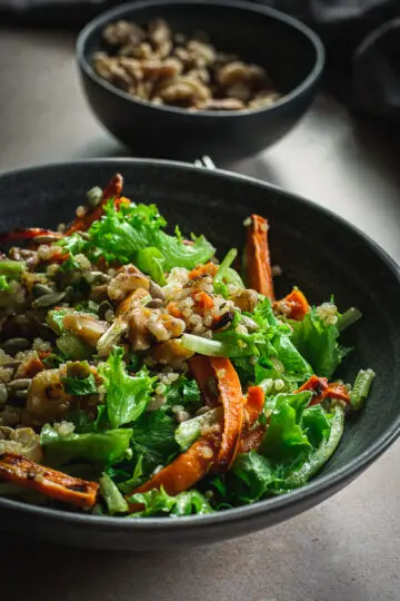 Easy Lunch - Roasted Vegetable Quinoa Salad - Calm Eats