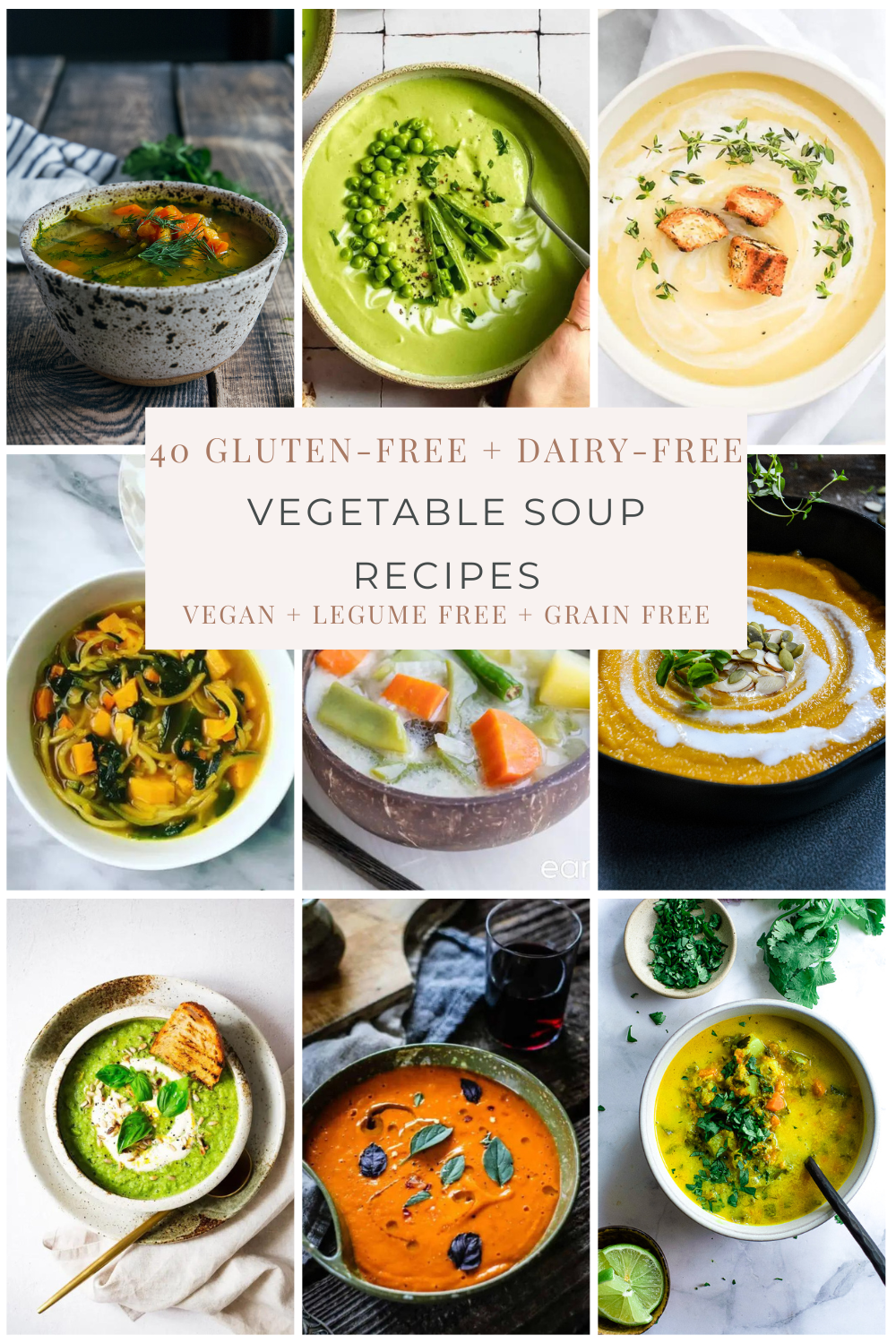 small images of vegetable soups in bowls