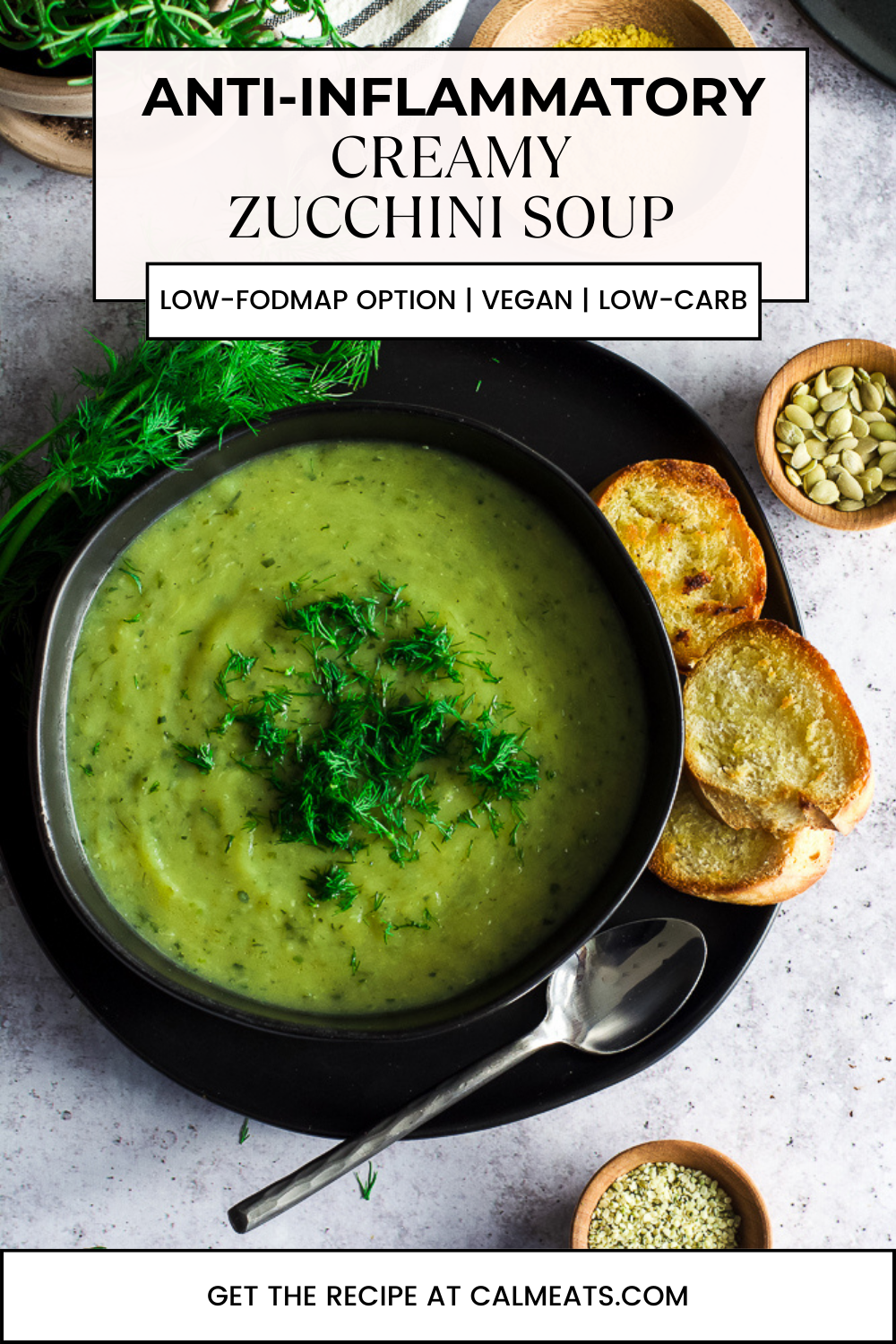AntiInflammatory Creamy Zucchini Soup (LowFODMAP Option) Calm Eats