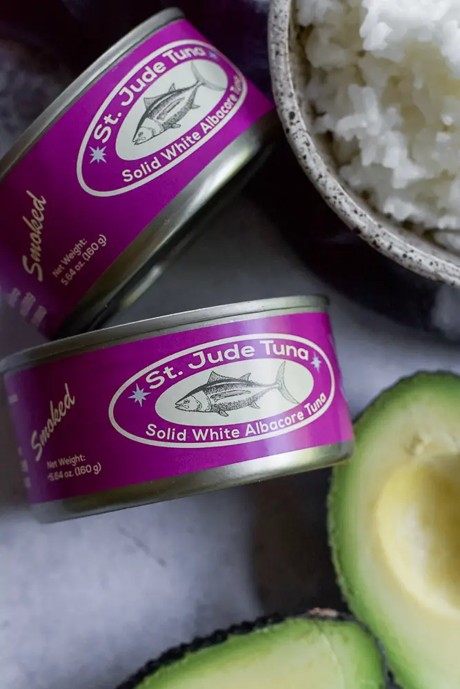 2 cans of pink label tuna
